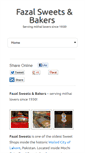 Mobile Screenshot of fazalsweets.com